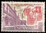 Stamps Spain -  L Aniversario del Mercado filatélico de la Plaza Mayor de Madrid