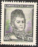 Sellos de America - Chile -  BERNARDO OHIGGINS