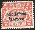 Stamps : Europe : Germany :  BAYERN - DIENSTMARKE