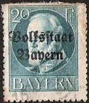 Stamps Germany -  BAYERN - BOLFSFTAAT BAYERN