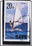 Stamps North Korea -  Barco de vela