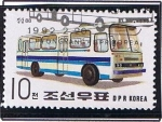 Stamps North Korea -  Transportes colectivos