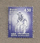 Sellos de Asia - Sri Lanka -  Tambor daul