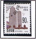 Stamps North Korea -  Edificio