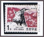 Sellos de Asia - Corea del norte -  Cabra