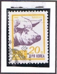 Sellos de Asia - Corea del norte -  Cerdo