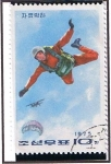 Stamps North Korea -  Paracaidista