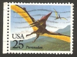 Stamps United States -  fauna prehistorica, pteranodon