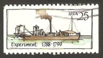 Sellos de America - Estados Unidos -  1854 - Barco a vapor, Experiment 1788-1790