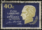 Stamps America - Uruguay -  200 años del nacimiento del General Artigas. -Con libertad ni ofendo ni temo-