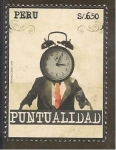 Stamps Peru -  Valores Culturales - Puntualidad