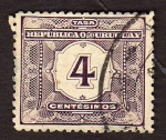 Stamps Uruguay -  Tasa 