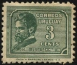 Stamps Uruguay -  Juan Zorrilla de San Martín. 1855 —1931. Escritor, periodista, docente y diplomático.