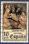 Stamps Spain -  Edifil 2729 Navidad 1983 16 defecto