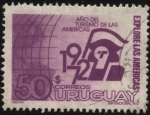 Stamps Uruguay -  Explore las Américas. 1972 año del turismo de la Américas.