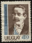 Stamps Uruguay -  Claudio Williman 1861 - 1934, abogado, docente y político uruguayo. Presidente de la República 1907 