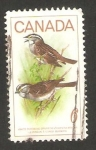 Stamps Canada -  pajaro pinson a gorge blanche