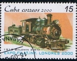 Stamps Cuba -  Exposicion Filat. Inter. LONDRES 2000 (1912 Baldwn 2-8-0 )