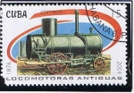 Sellos de America - Cuba -  Locomotoras Antiguas 1876