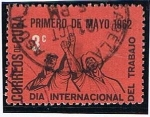 Sellos de America - Cuba -  Primero de Mayo dia inter. del trabajo