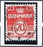 Stamps Denmark -  Cifras