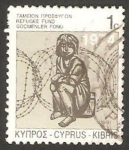 Stamps Cyprus -  Ayuda a los refugiados