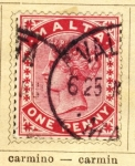 Stamps Europe - Malta -  Posesion Inglesa edicion 1885