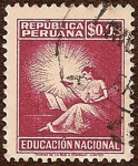 Stamps : America : Peru :  Educación Nacional