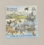 Stamps Australia -  La primera flota