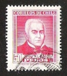 Stamps Chile -  MANUEL MONTT