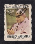 Sellos de America - Argentina -  Visita de Juan Pablo II