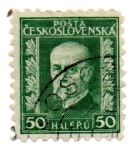 Stamps Czechoslovakia -  PRESIDENTE.MASARYK.T.G-1925-28-FILI:A