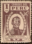 Stamps : America : Peru :  Toribio de Luzuriaga, Primer Gran Mariscal del Perú 1782-1842