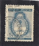 Sellos de America - Argentina -  Escudo Argentino