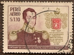 Stamps : America : Peru :  Centenario de la Muerte del General Ignacio Alvarez Thomas 1857-1957.