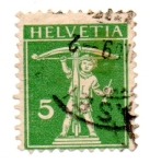 Stamps Switzerland -  -HELVETIA-1909-WALTER TELL