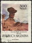 Sellos de America - Argentina -  Valle de la Luna Ischigualasto en la Provincia de San Juan en el Departamento Valle Fértil.