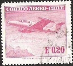 Sellos de America - Chile -  CORREO AEREO - AVION