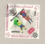 Stamps Yemen -  Campeonato mudial Futbol Mejico