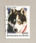 Stamps Benin -  Perro Husky Siberiano