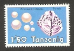 Sellos de Africa - Tanzania -  mineral de Tanzania, perlas