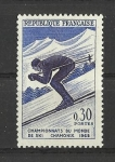 Sellos de Europa - Francia -  Campeonatos de Ski.