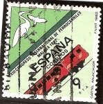 Stamps Spain -  XXIII Congreso Internacional de Ferrocarriles. Cartel anunciador