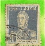 Stamps Argentina -  Gral. Jose de San Martin