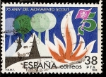 Stamps Spain -  Efemérides. 75º Aniversario del movimiento Scout