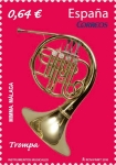 Stamps Spain -  ESPAÑA 2010 4577 Sello Nuevo Instrumentos Musicales Trompa Espana Spain Espagne Spagna Spanje Spanie