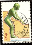 Stamps Spain -  Juegos Olímpicos. Los Angeles. Saltador de natación