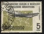 Stamps Argentina -  Avión de pasajeros De Havilland DH 106 Comet 4 C, primer avión a reacción de Aerolíneas Argentinas y