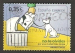 Stamps Spain -  4639 - Valores cívicos, No te olvides, Por una ciudad mas limpia 