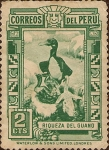 Stamps America - Peru -  Riqueza del Guano.